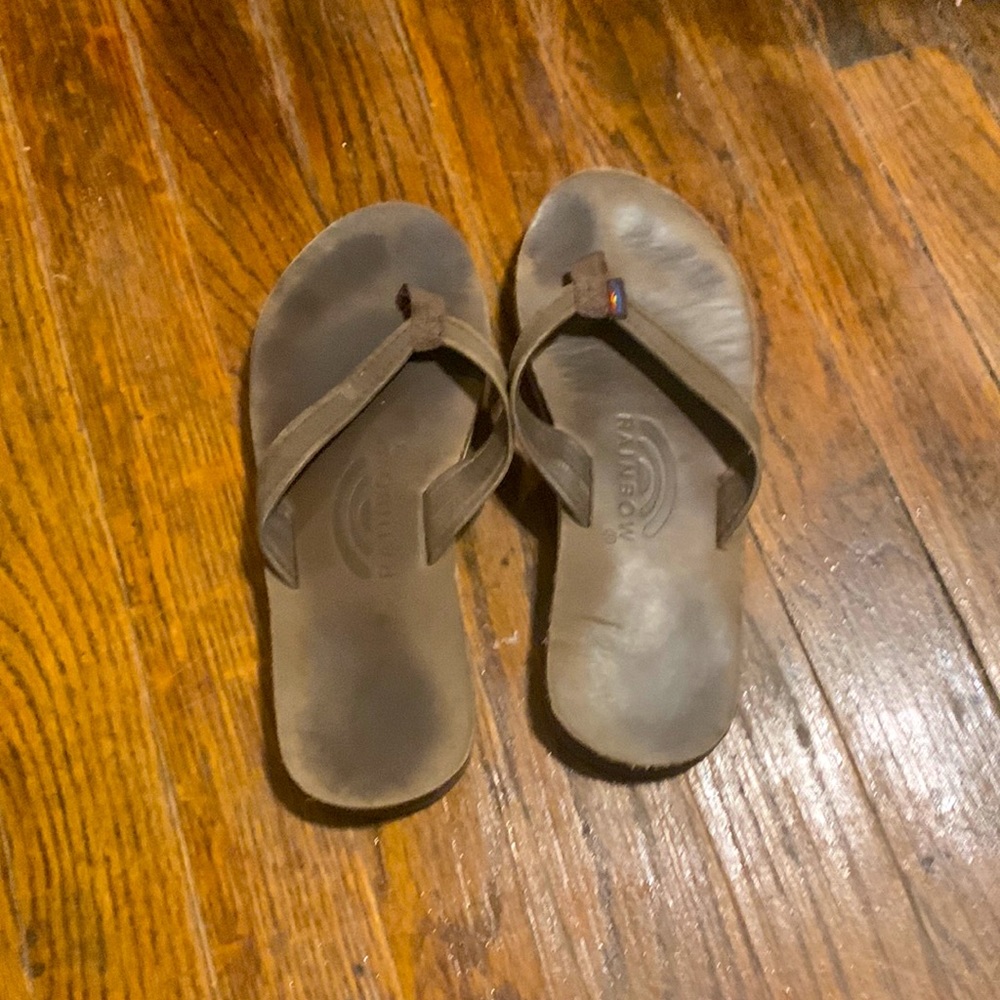 Rainbow Flip Flops